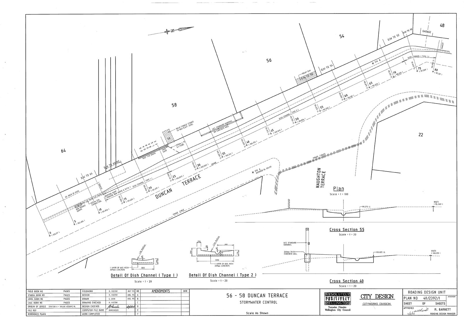 56, 58 Duncan Terrace, Stormwater Control