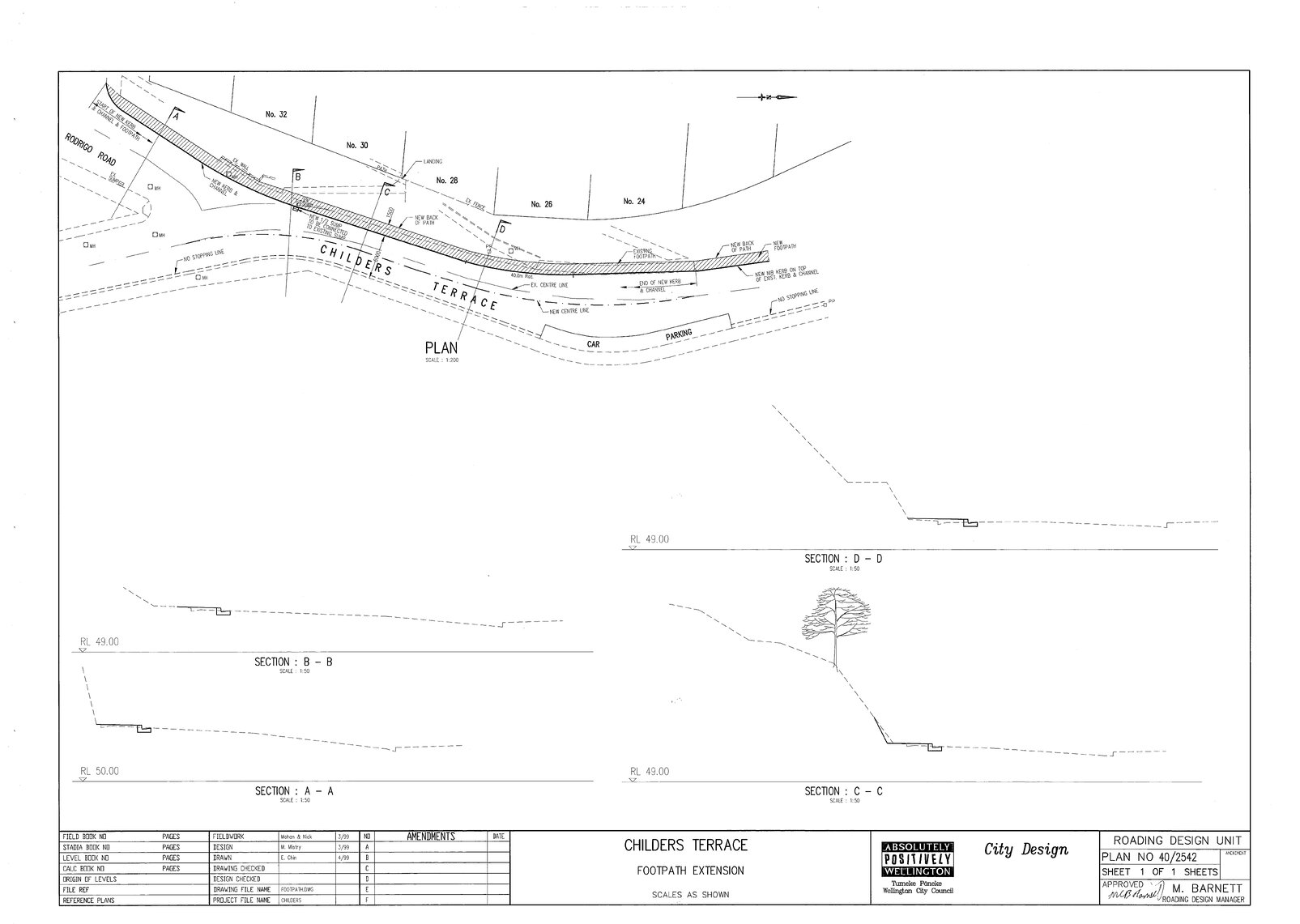 Childers Terrace, Footpath Extension