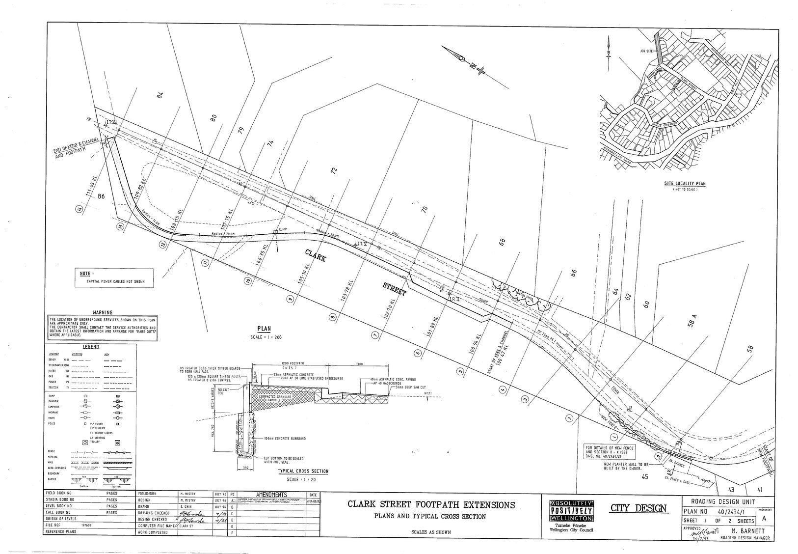 Clark Street Footpath Extensions