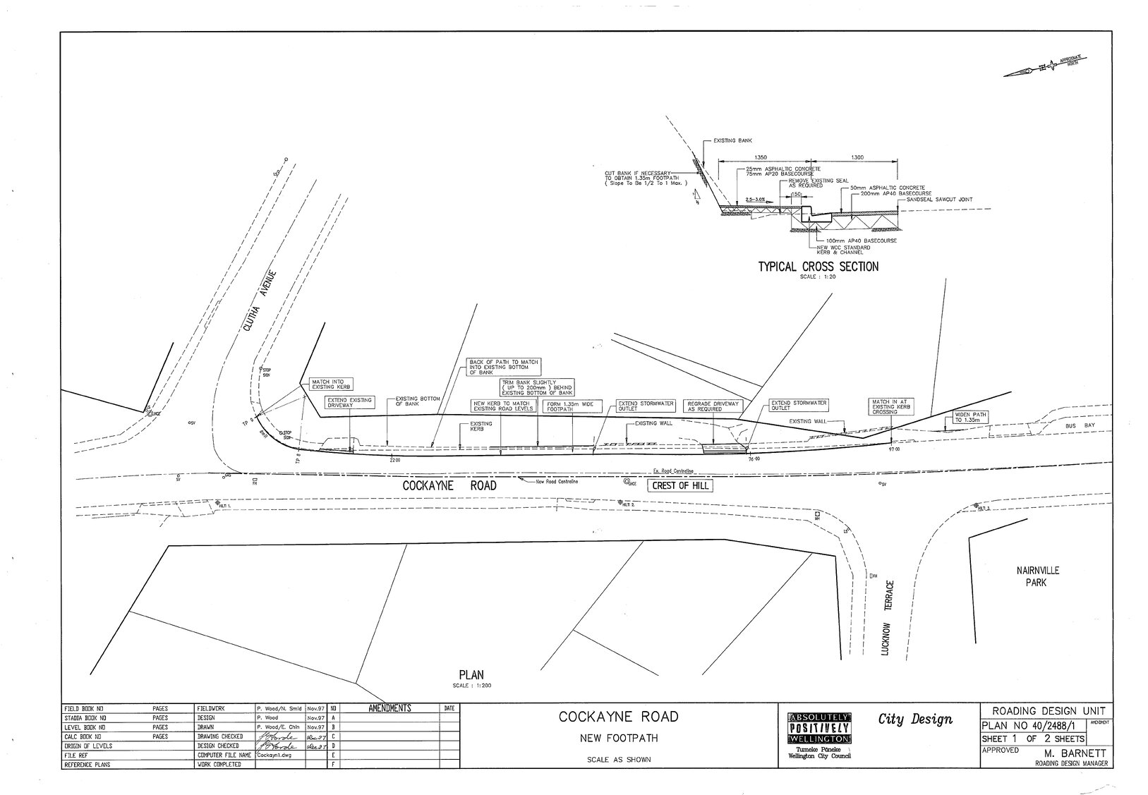 Cockayne Road, New Footpath