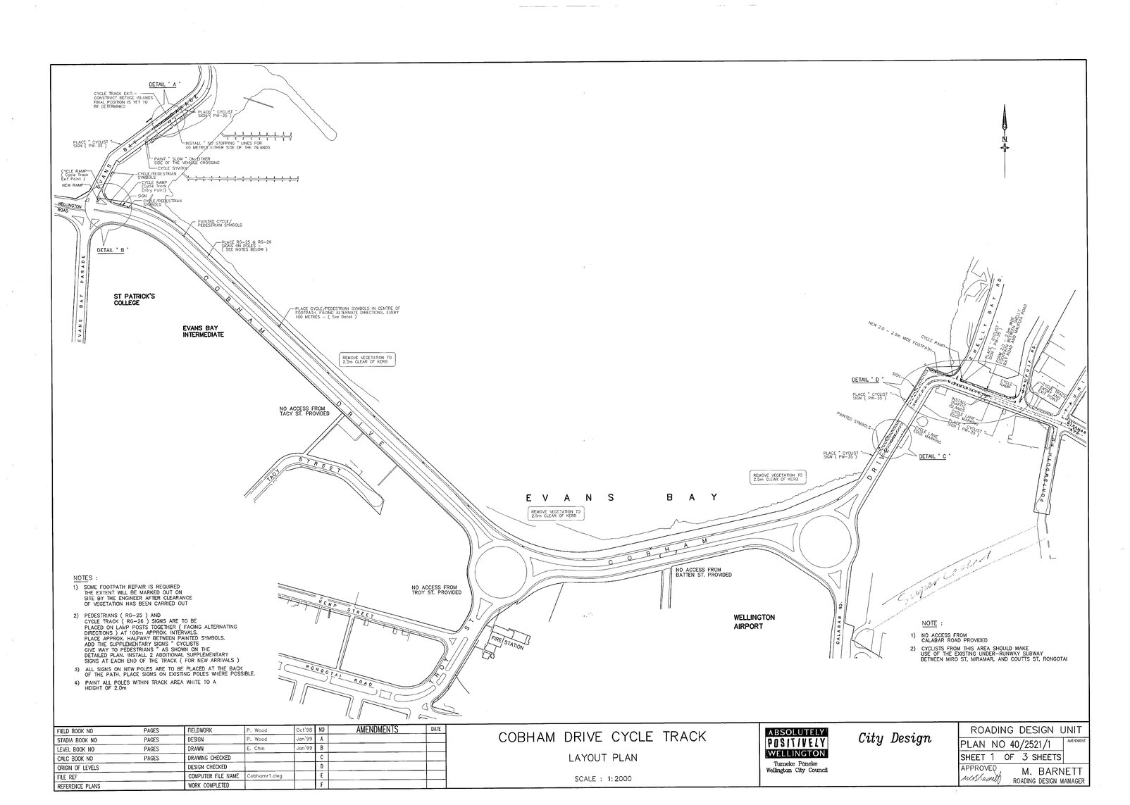 Cobham Drive Cycle Track, Layout Plan