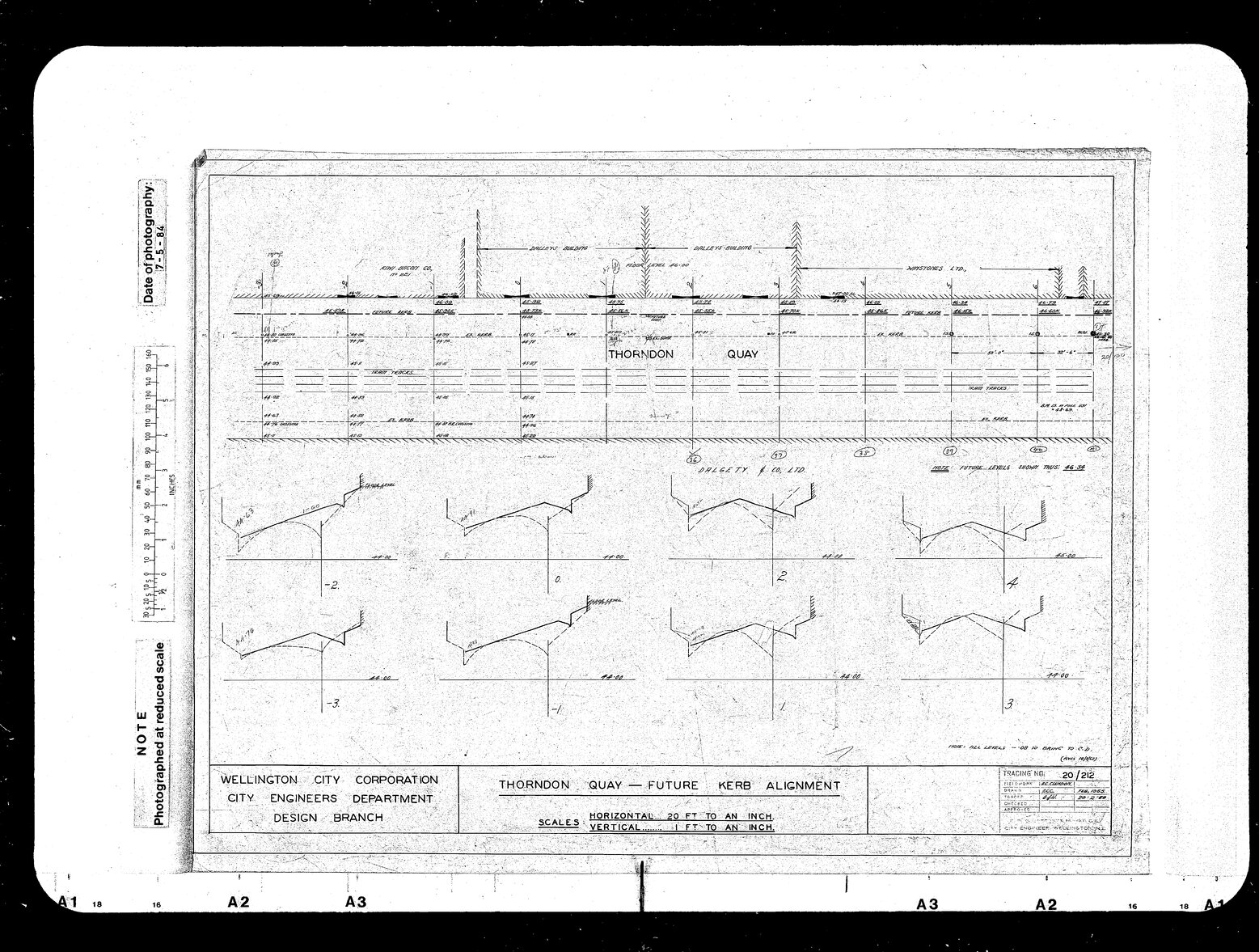 Thorndon Quay, Future Kerb Alignment at Dalley's Building, near Winstones
