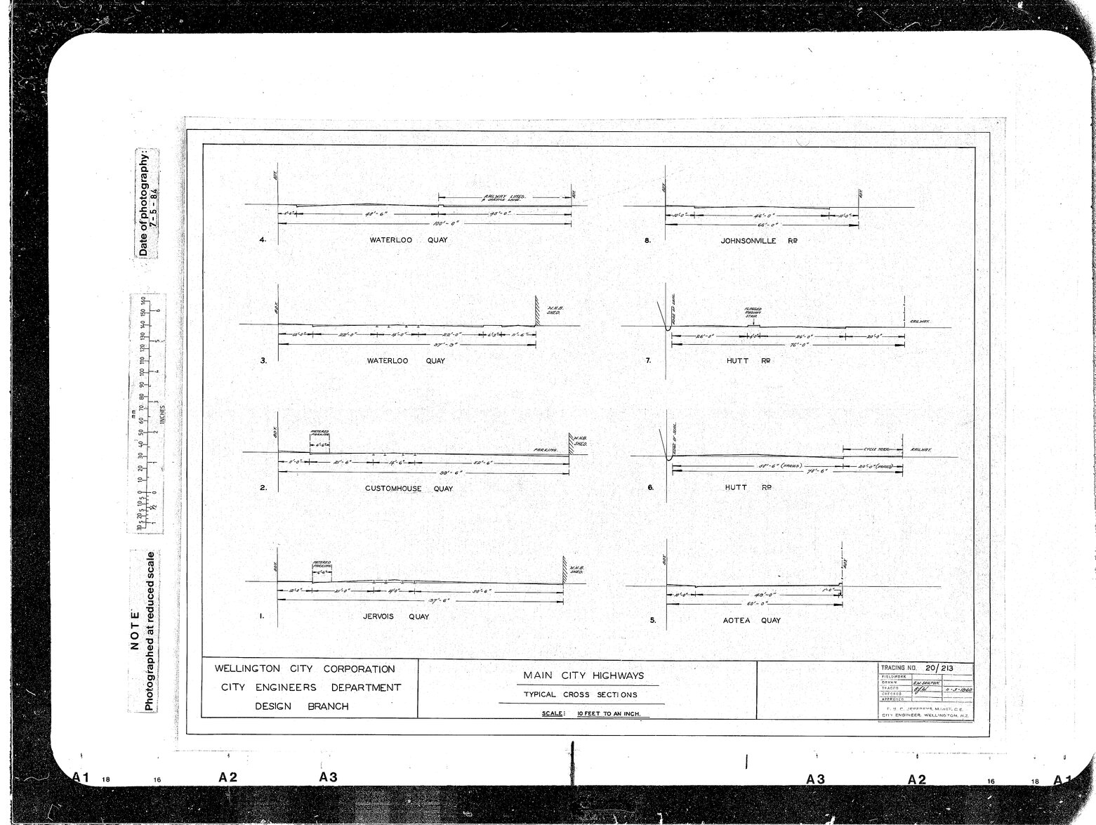 Main City Highways, Typical Cross Sections
