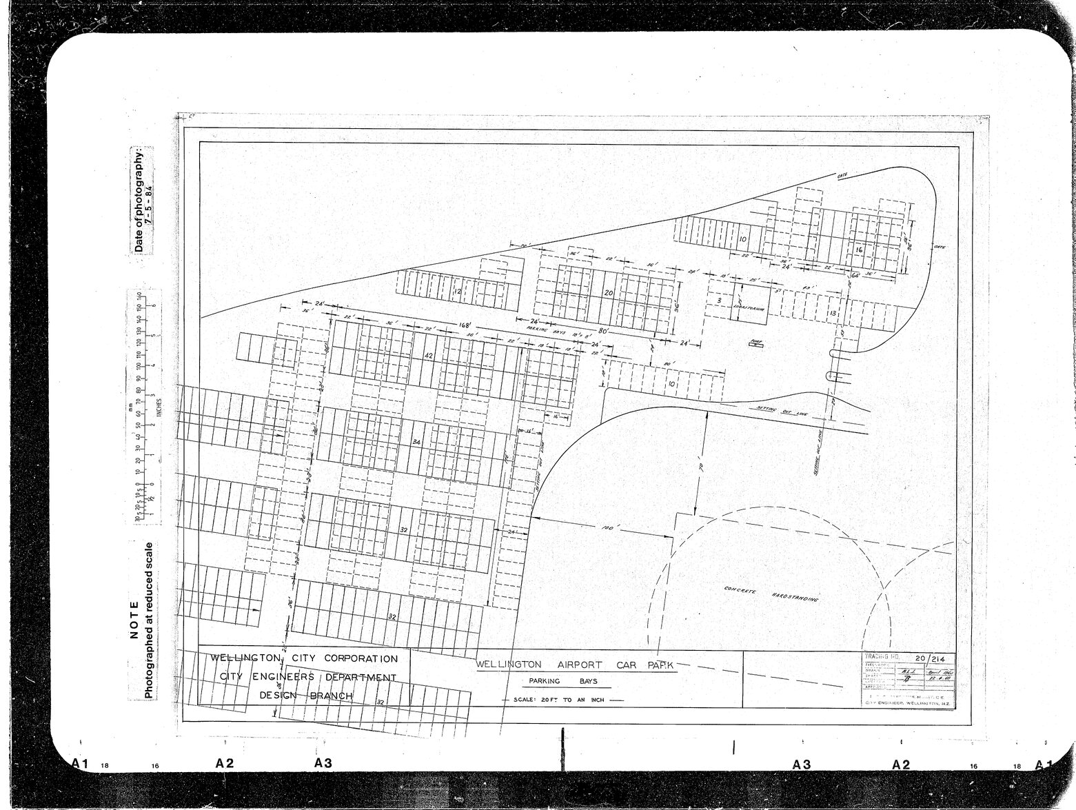 Wellington Airport Car Park, Parking Bays