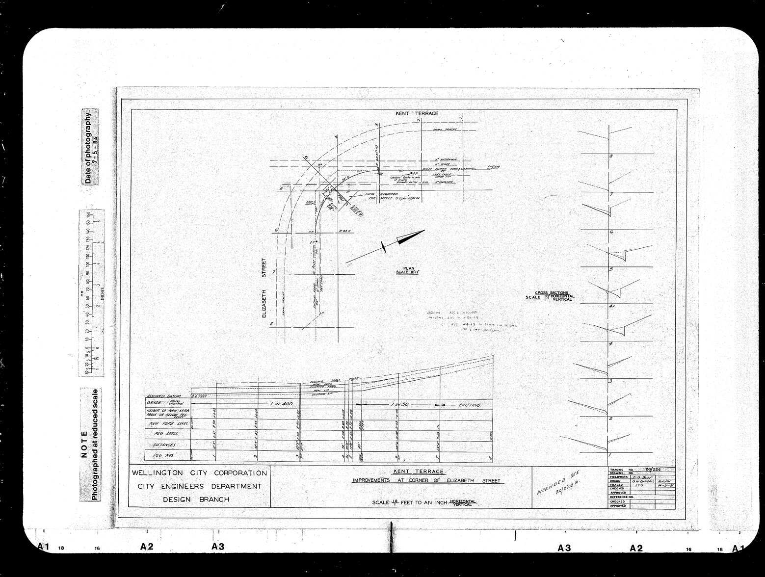 Kent Terrace, Improvements at Corner of Elizabeth Street
