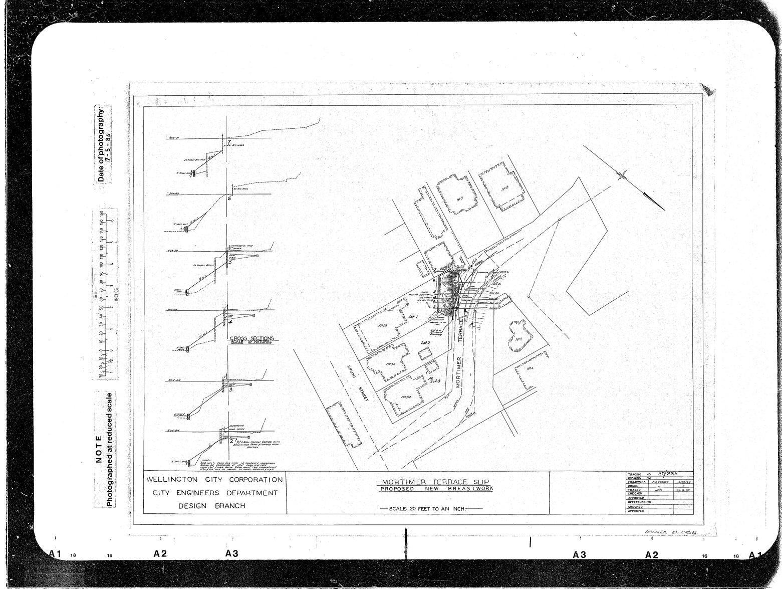 Mortimer Terrace Slip, Proposed New Breastwork