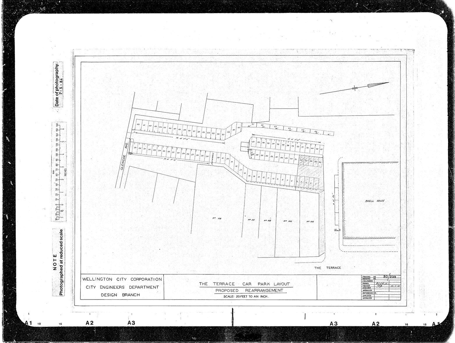 The Terrace Car Park Layout, Proposed Rearrangement