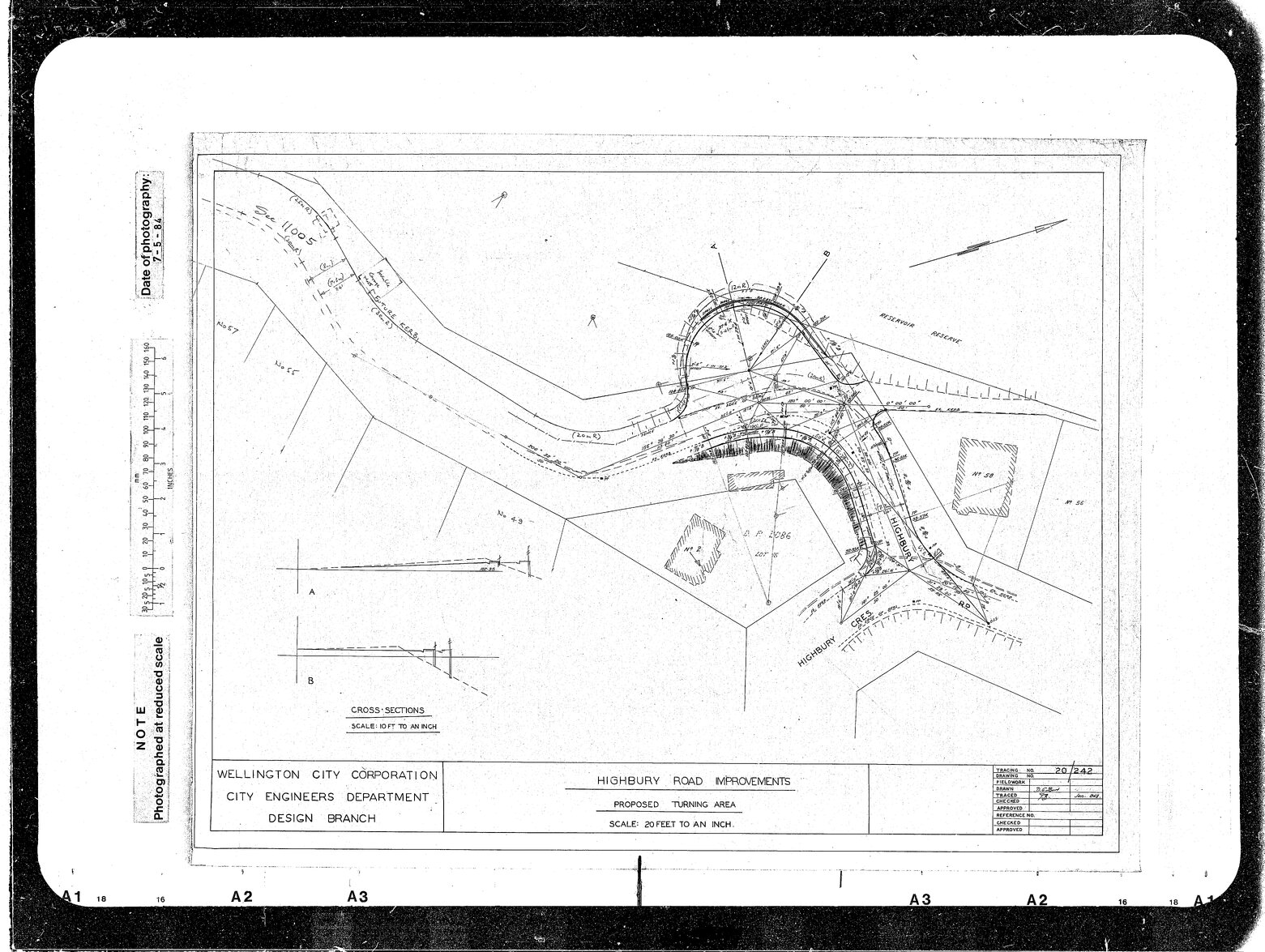 Intersection Bunny Street, Featherston Street, existing Traffic Layout