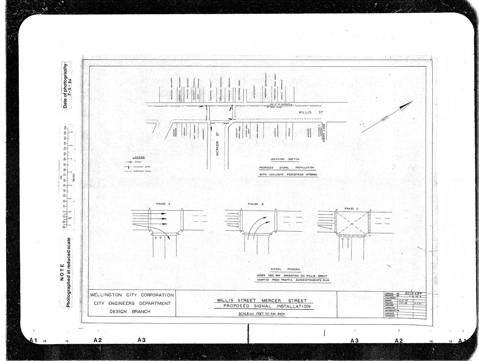 Willis Street, Mercer Street Proposed Signal Installation, with Exclusive Pedestrian Interval 1 way operation of Willis Street, 3 of 5