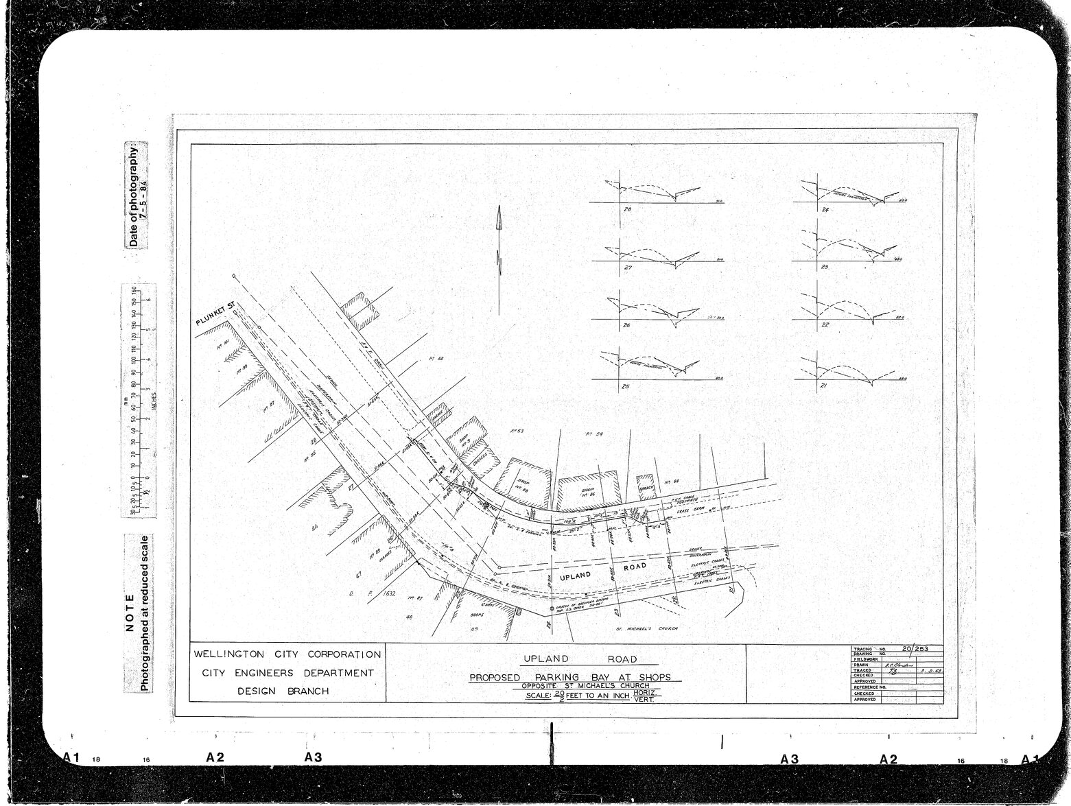 Upland Road, Proposed Parking Bays at Shops opposite Saint Michaels Church