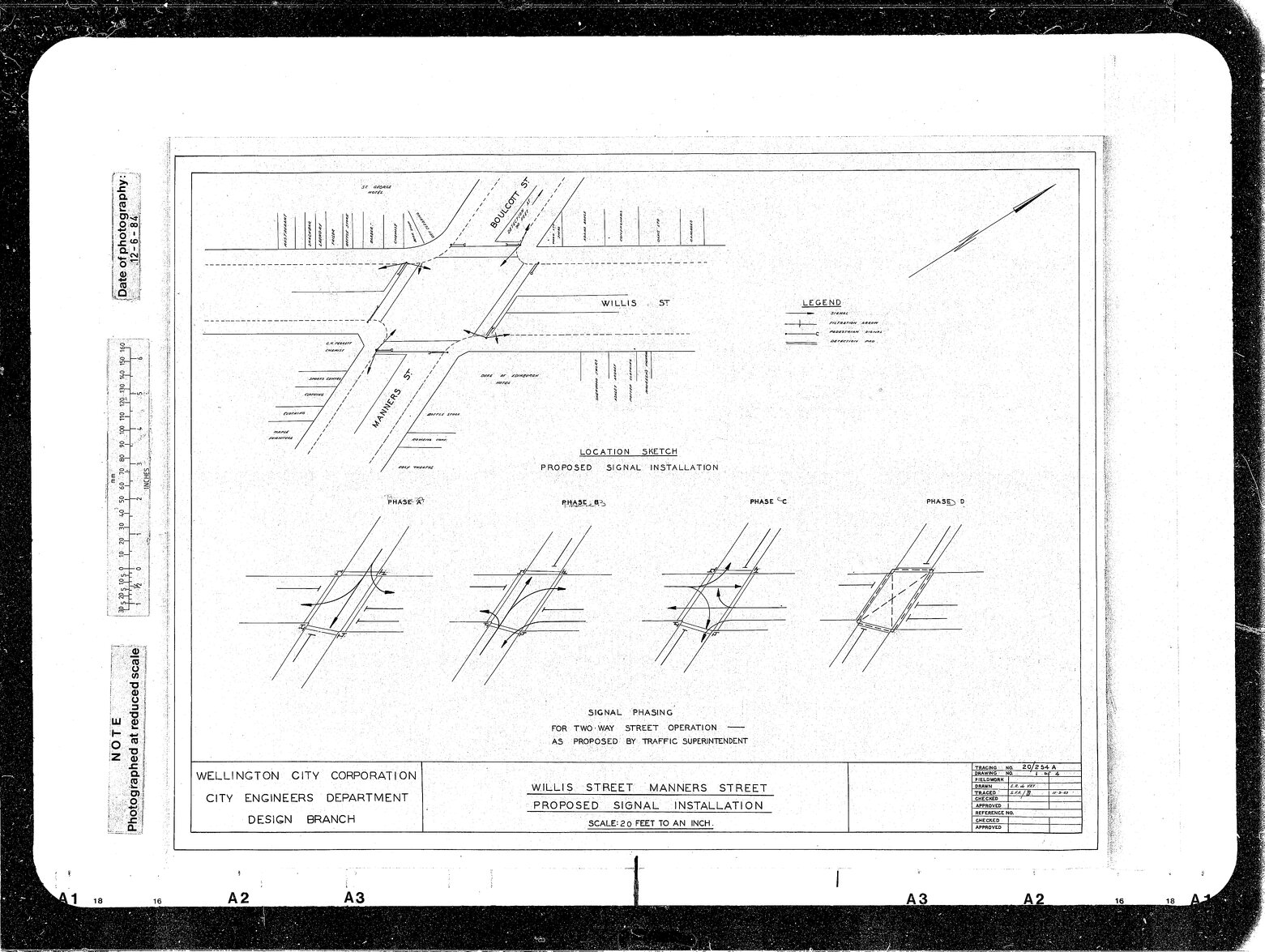 Willis Street, Manners Street, Boulcott Street, Proposed Signal Installation, 2 way Street Operation Proposed by Traffic Superintendent, 1 of 4