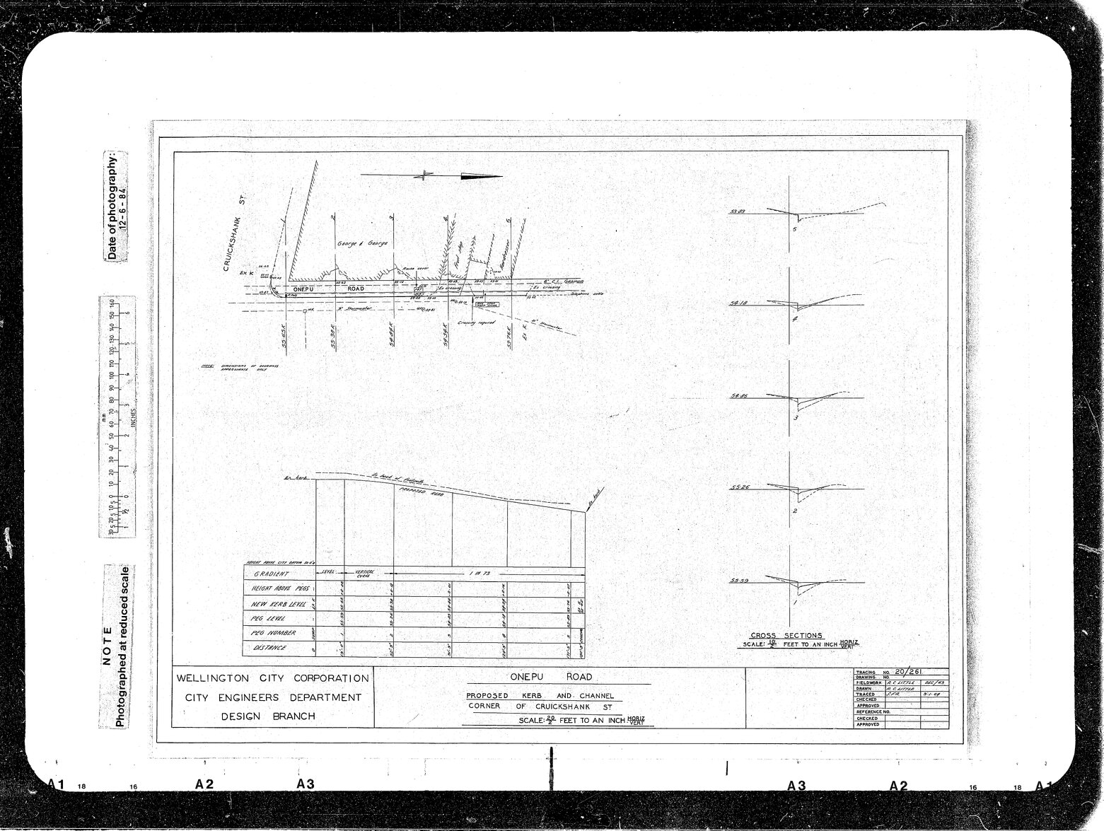 Onepu Road, Proposed Kerb &amp; Channel Corner of Cruickshank Street