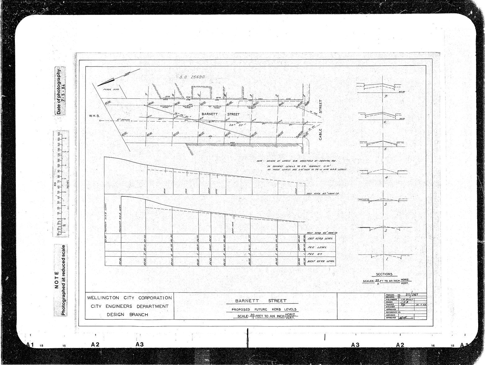 Barnett Street, Proposed Future Kerb Levels