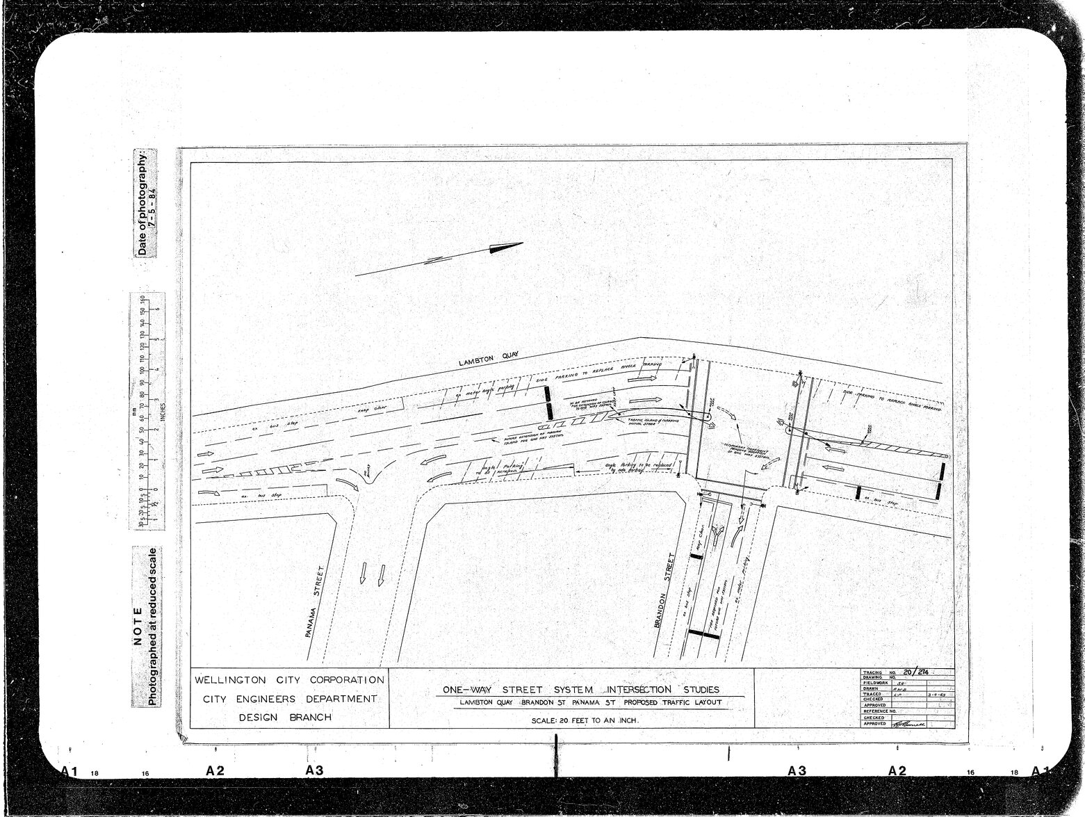 One Way Street System, Intersection Study, Lambton Quay, Brandon Street, Panama Street