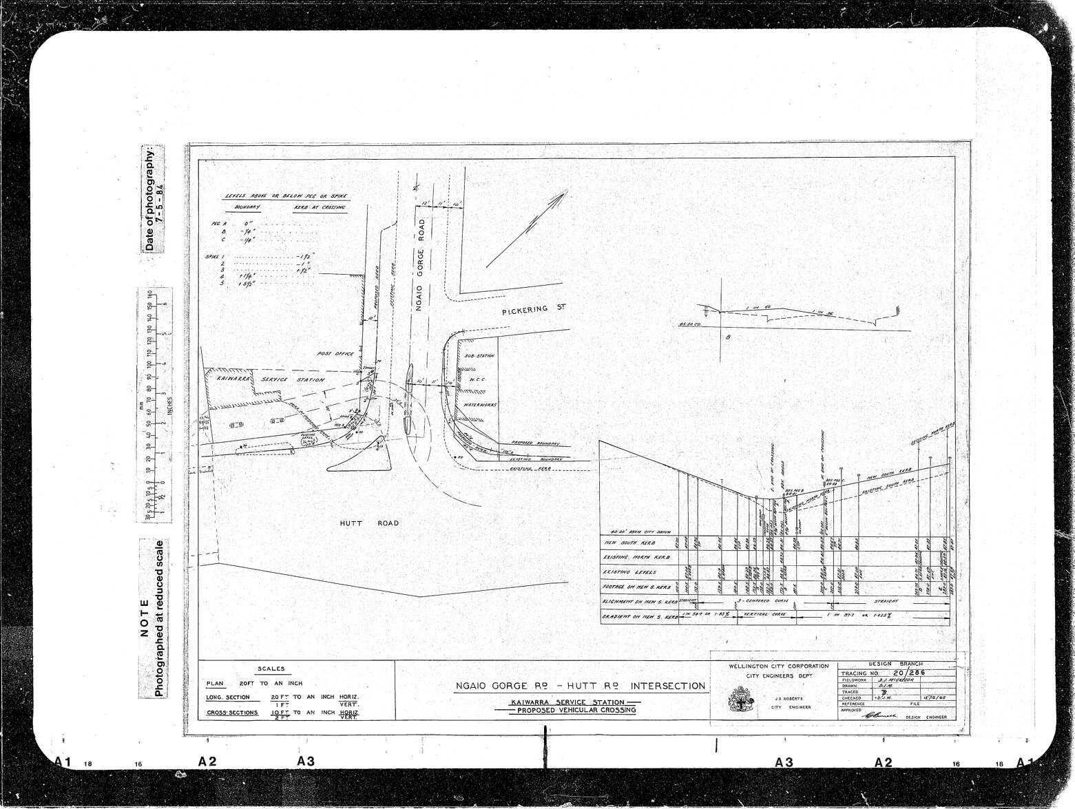 Ngaio Gorge Road, Hutt Road, Kaiwarra Service Station Proposed Vehicular Crossing