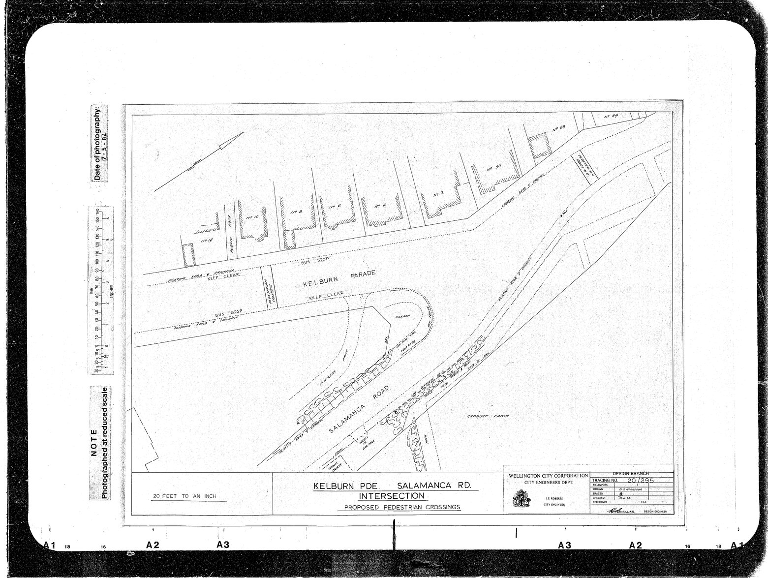 Kelburn Parade, Salamanca Road Intersection, Proposed Pedestrian Crossings