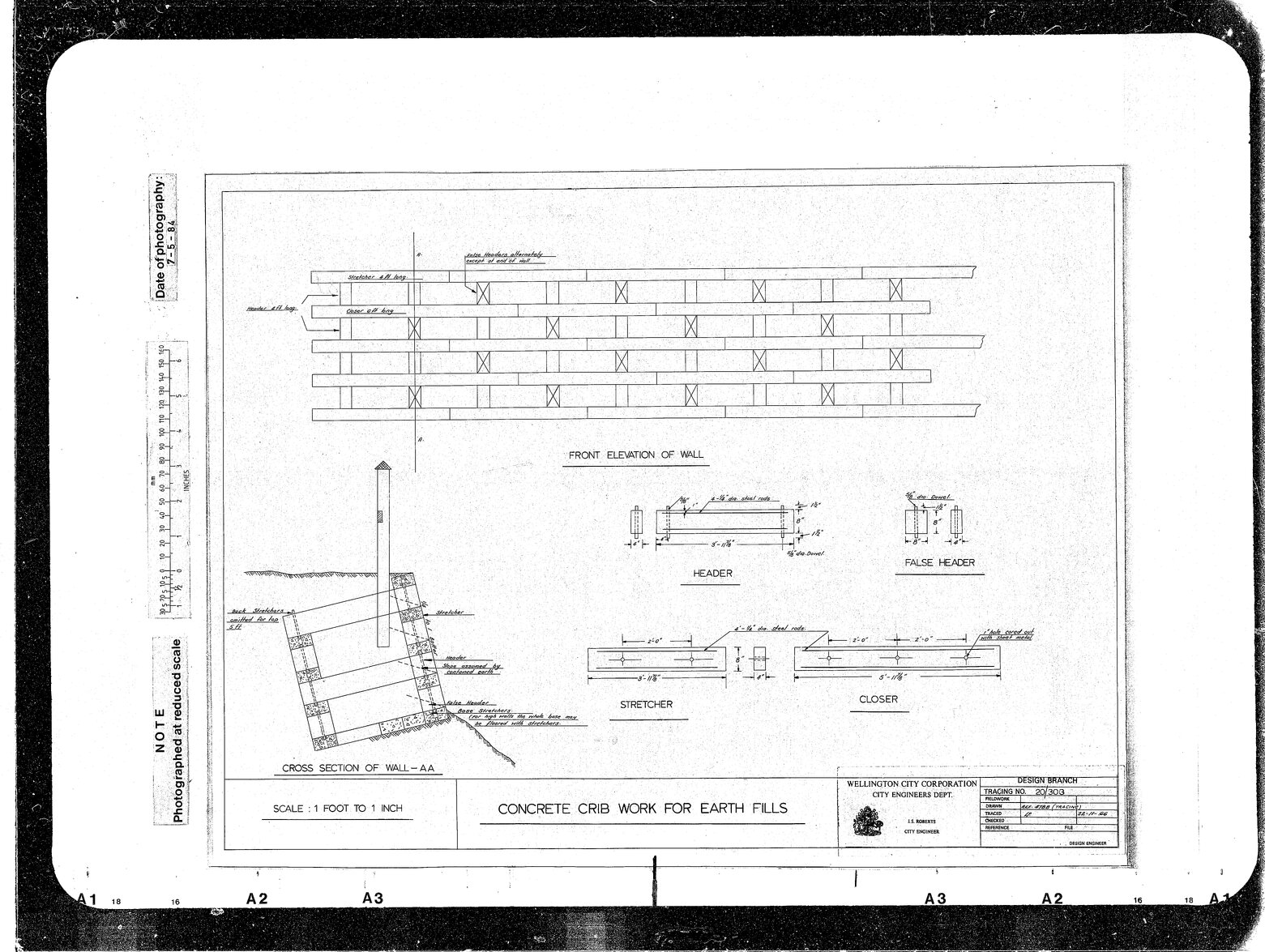 Concrete Crib Work for Earth Fills, retrace from 4788