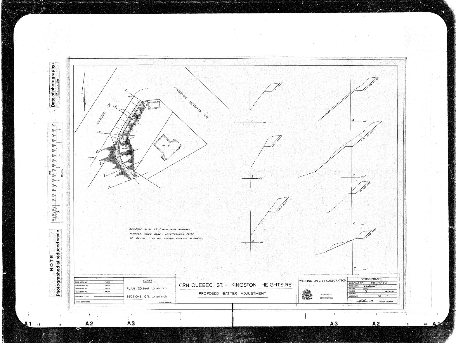 Quebec Street, Kingston Heights Road, Proposed Batter Adjustment, amended 20/307
