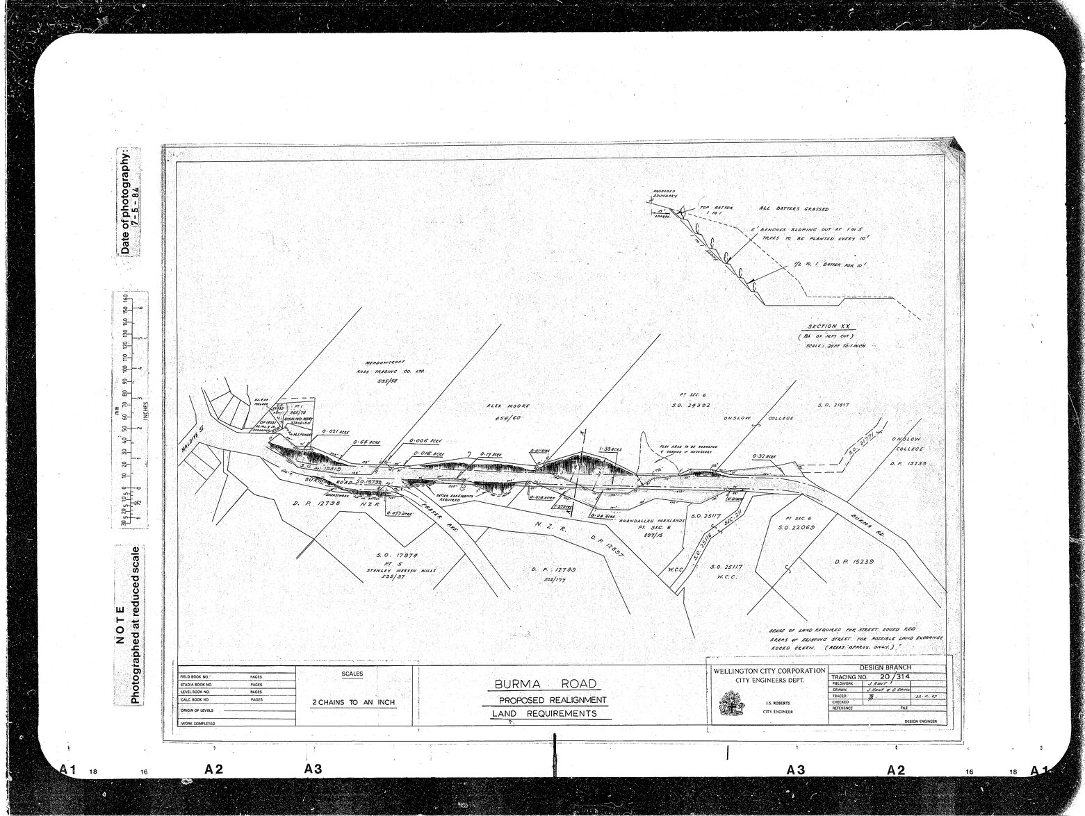 Burma Road, Maldive Street to Moorefield Road, Proposed Realignment land requirements