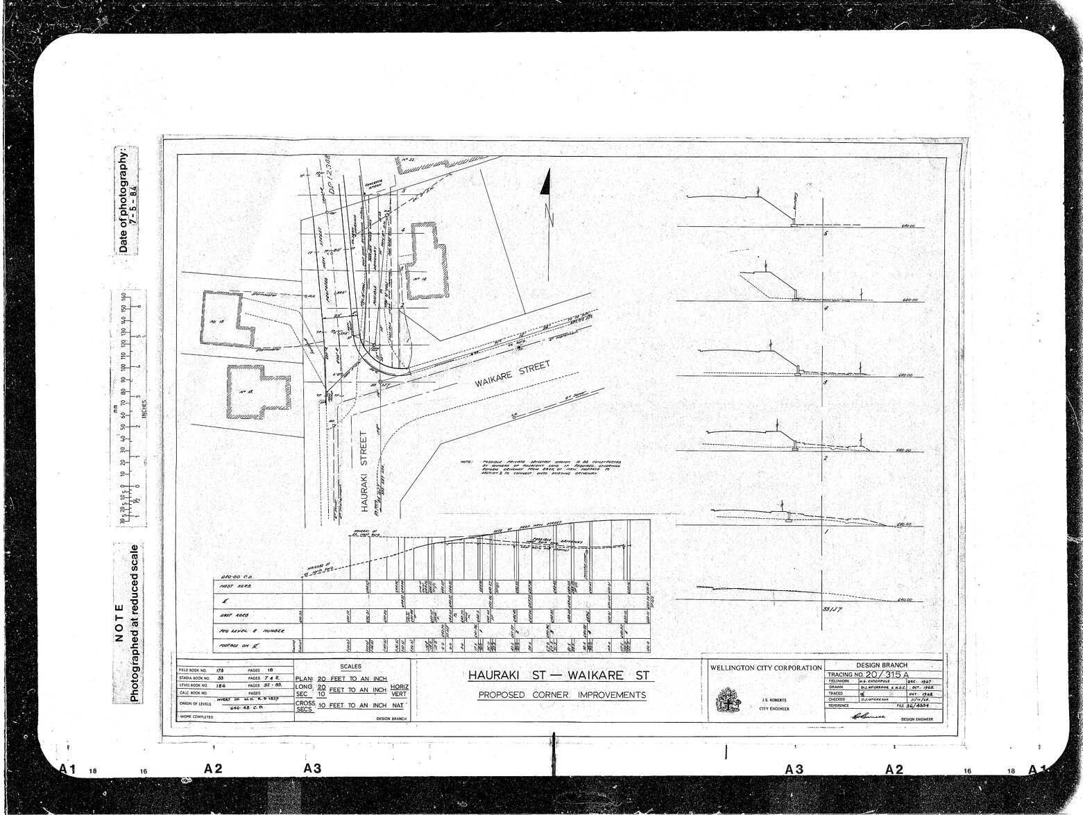 Hauraki Street, Waikare Street, Proposed Corner Improvements, supersedes 20/315