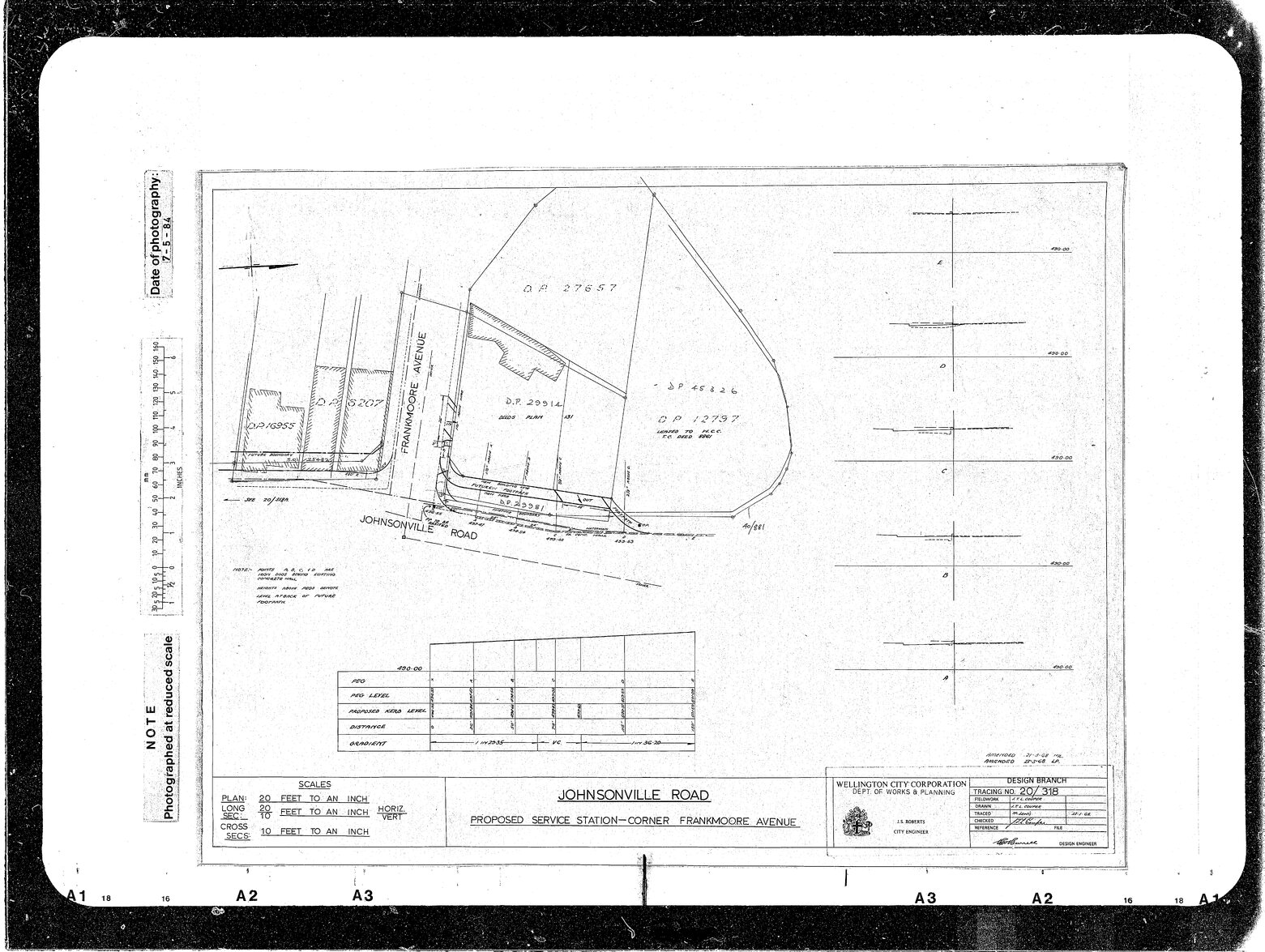 Johnsonville Road, Proposed Improvements at Corner of Frankmoore Avenue &amp; Service Station