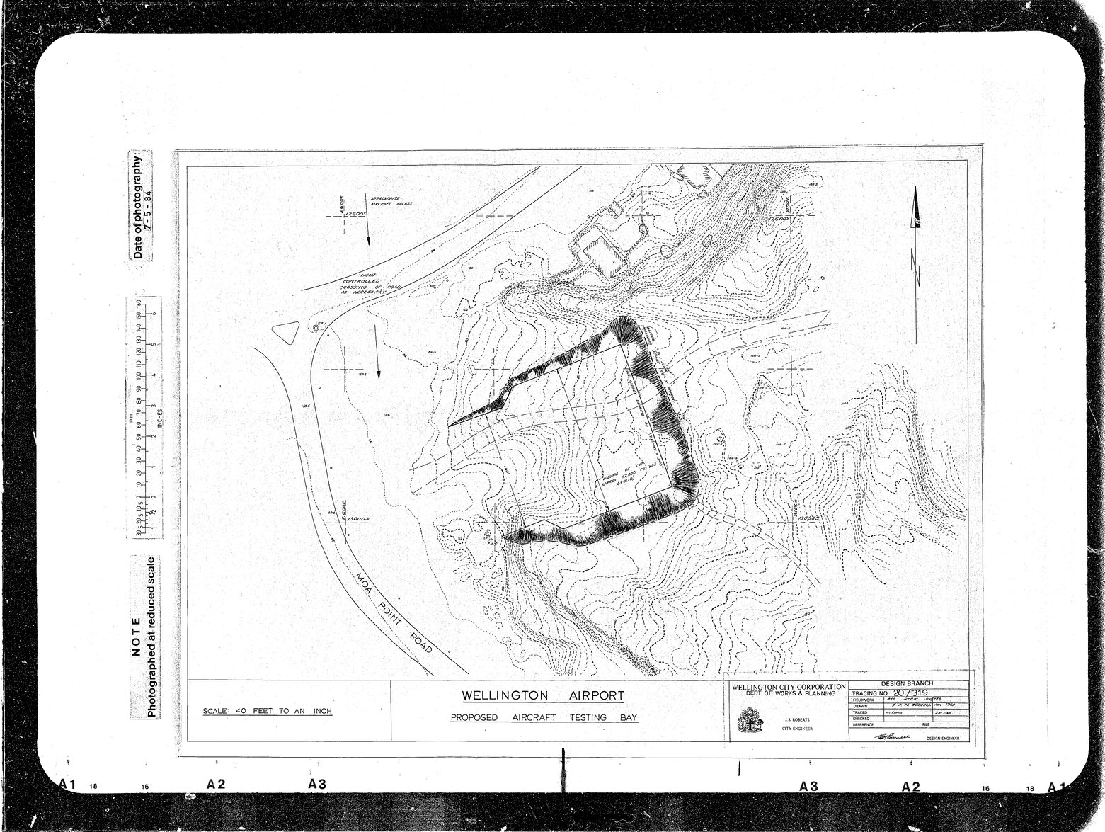 Wellington Airport Aircraft Testing Bay, above Moa Point Road