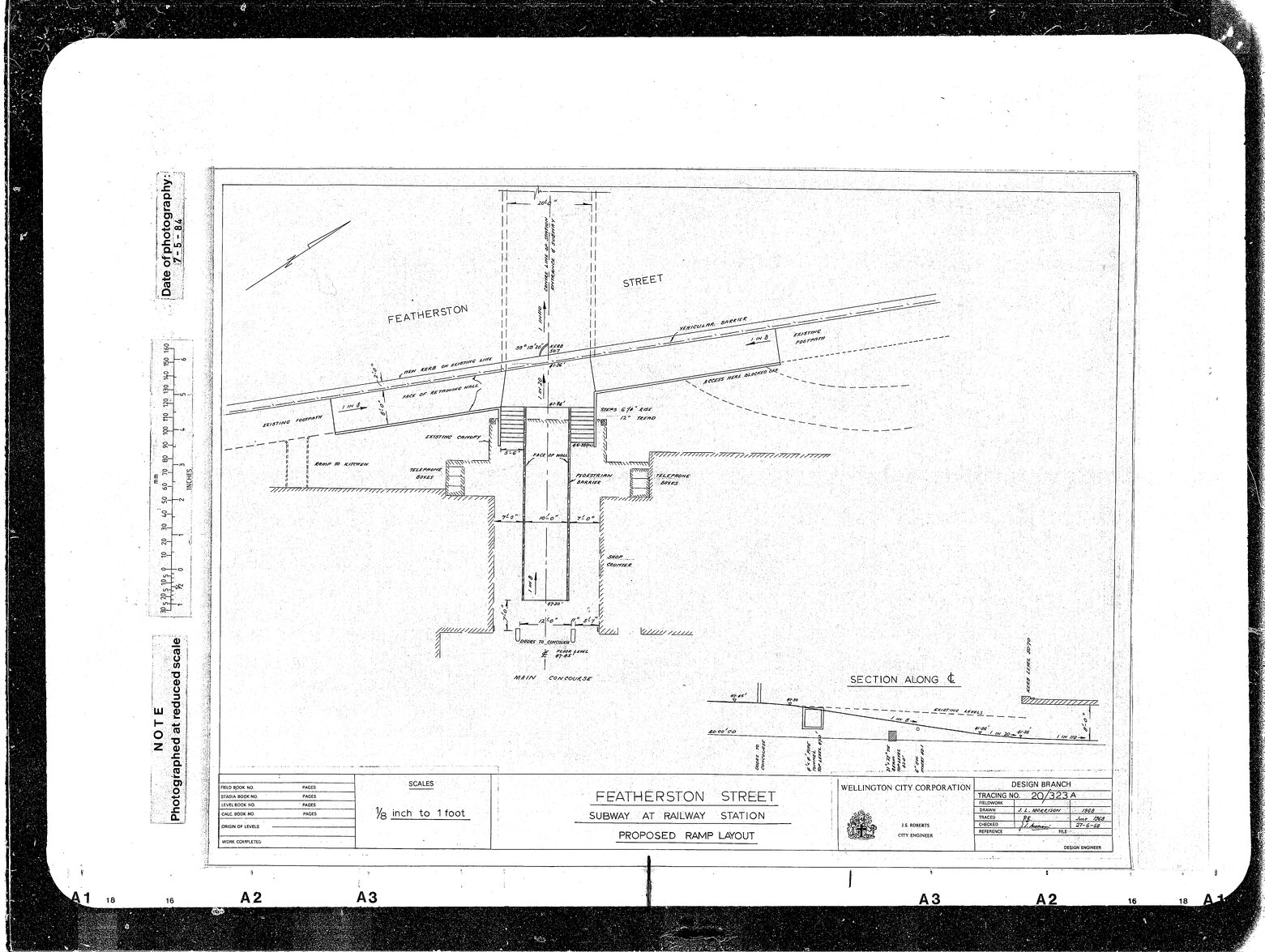 Featherston Street, Subway at Railway Station, Proposed Ramp Layout, Scheme 2