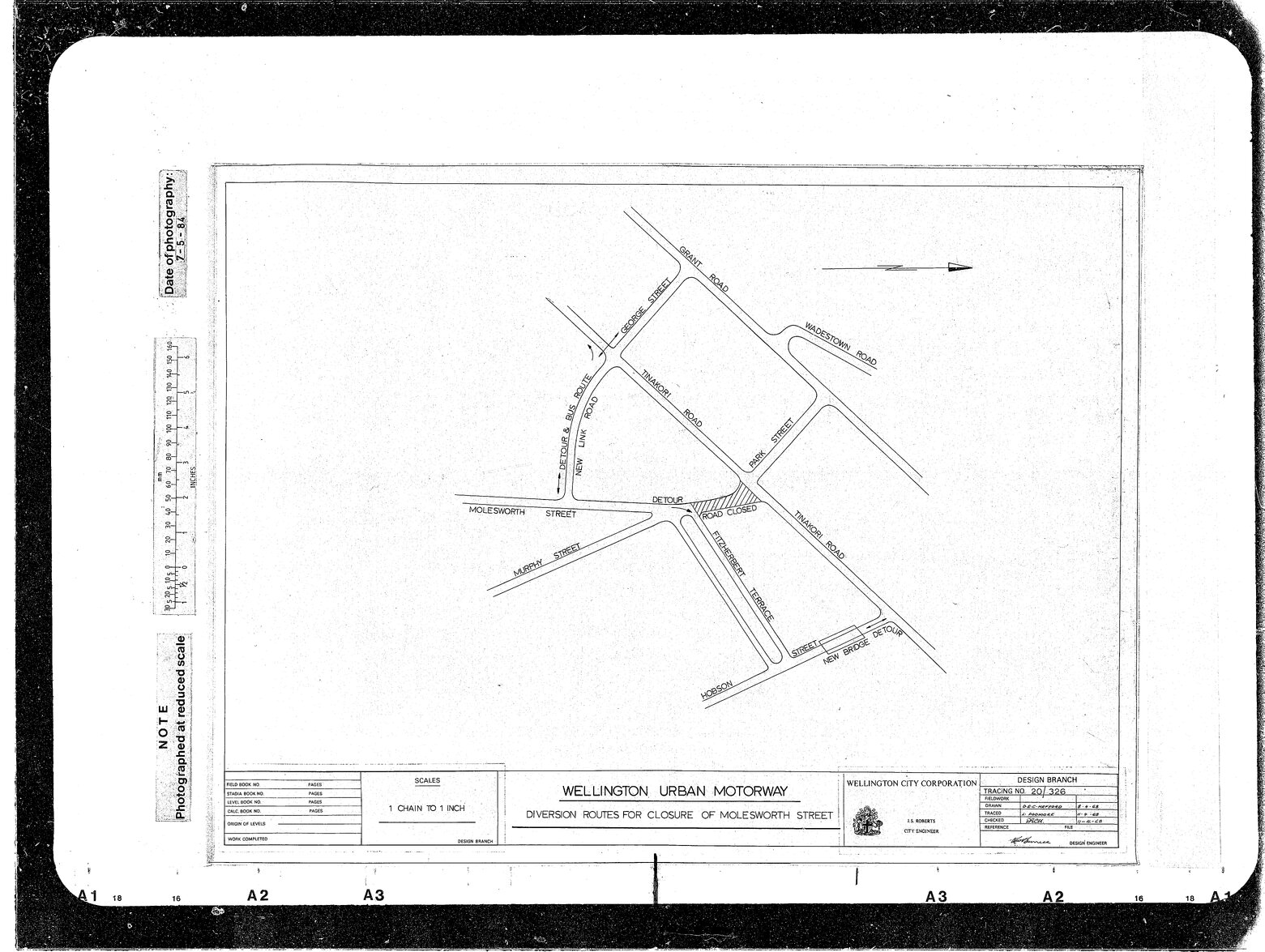 Wellington Urban Motorway Diversion Routes for Closure of Molesworth Street