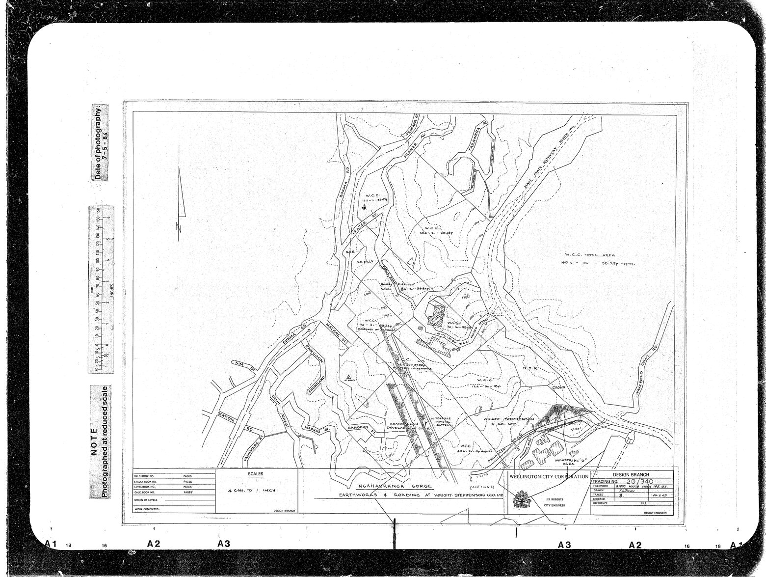 Ngahauranga Gorge [Ngauranga], Earth Works &amp; Roading at Wright Stephensons, Preliminary