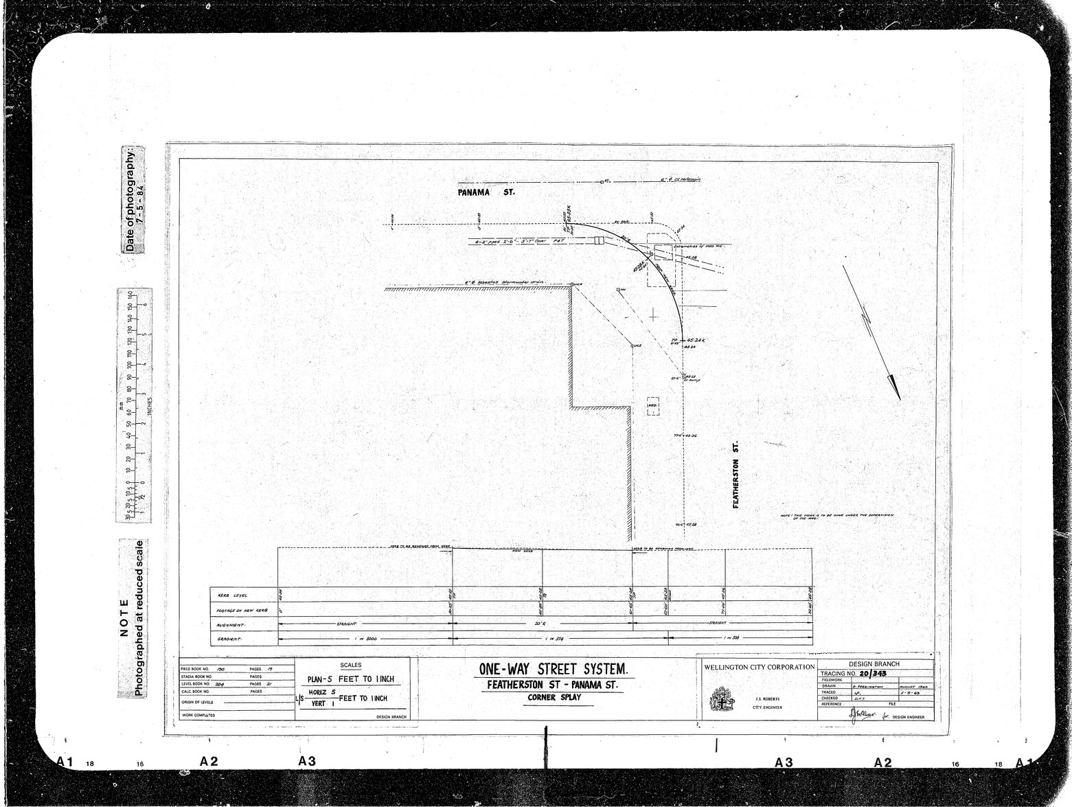 One Way Street System, Featherston Street, Panama Street Corner Splay