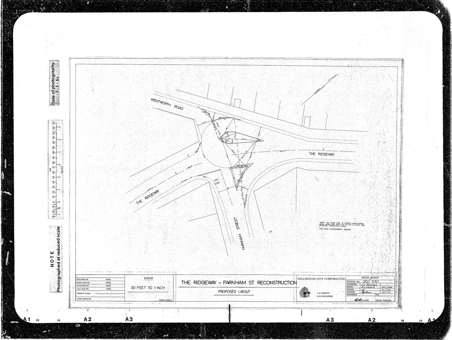 The Ridgeway, Farnham Street Intersections Proposed Layout