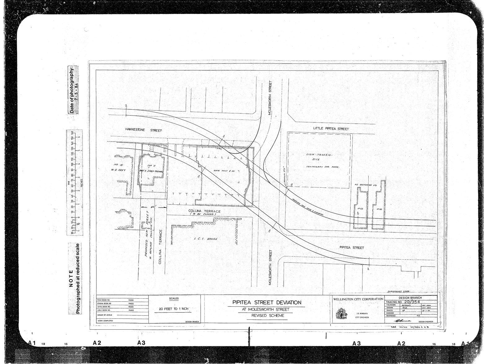 Pipitea Street Deviation at Molesworth Street, Revised Scheme