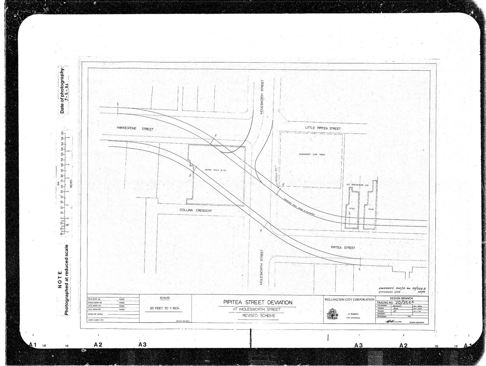 Pipitea Street Deviation at Molesworth Street, Revised Scheme