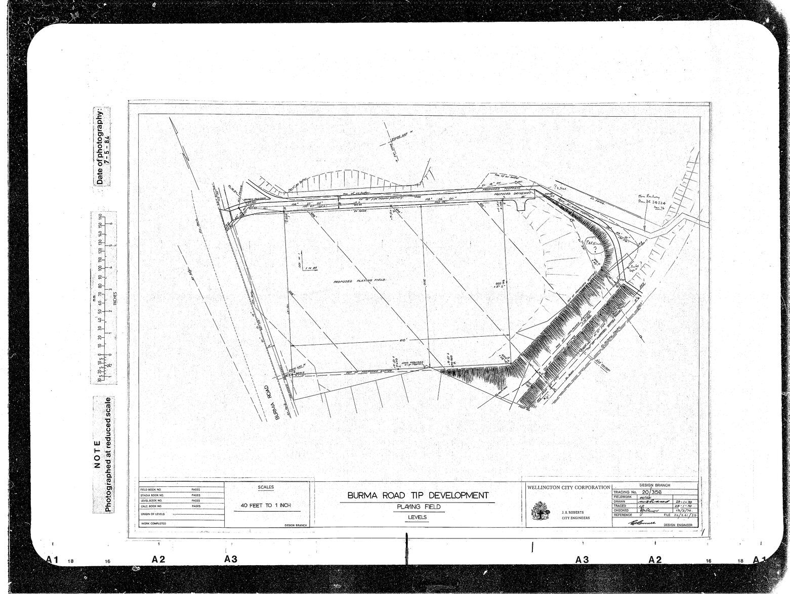Burma Road Tip Development, Levels for Playing Field
