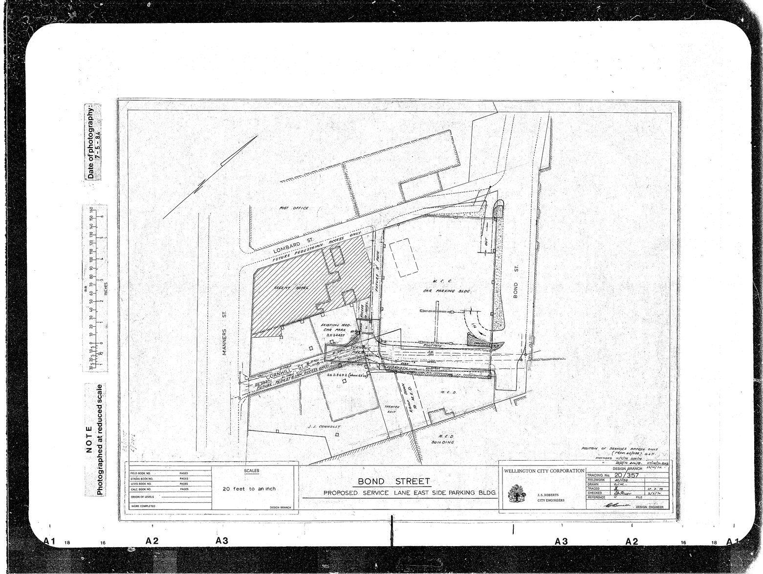 Bond Street Access &amp; Turning Area East Side Car Park