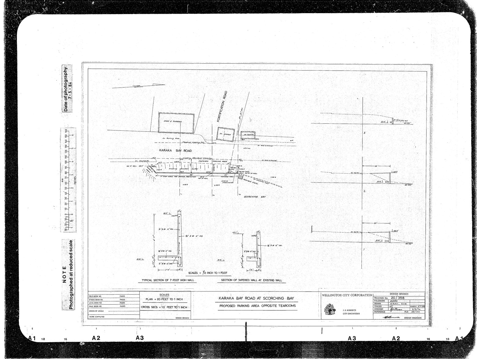 Karaka Bay Road at Scorching Bay Proposed Parking opposite Tearooms