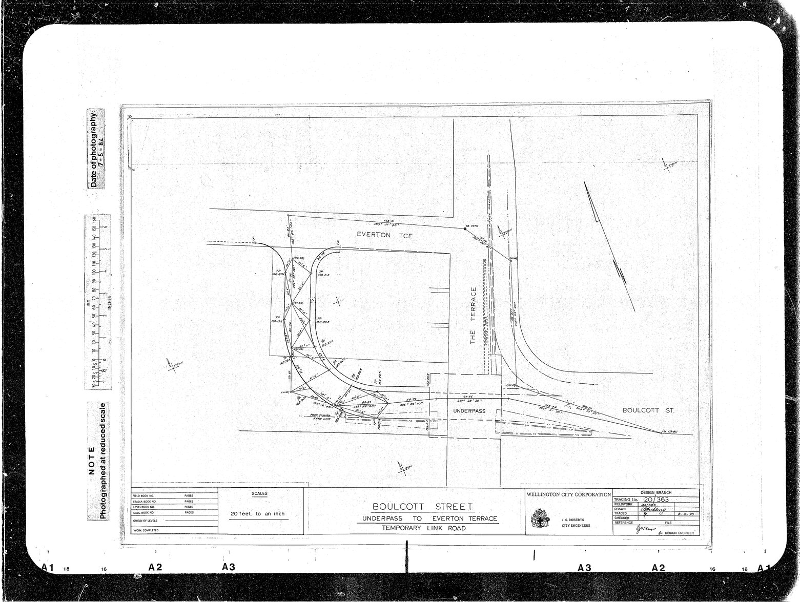 Boulcott Street, Temporary Link, Underpass to Everton Terrace