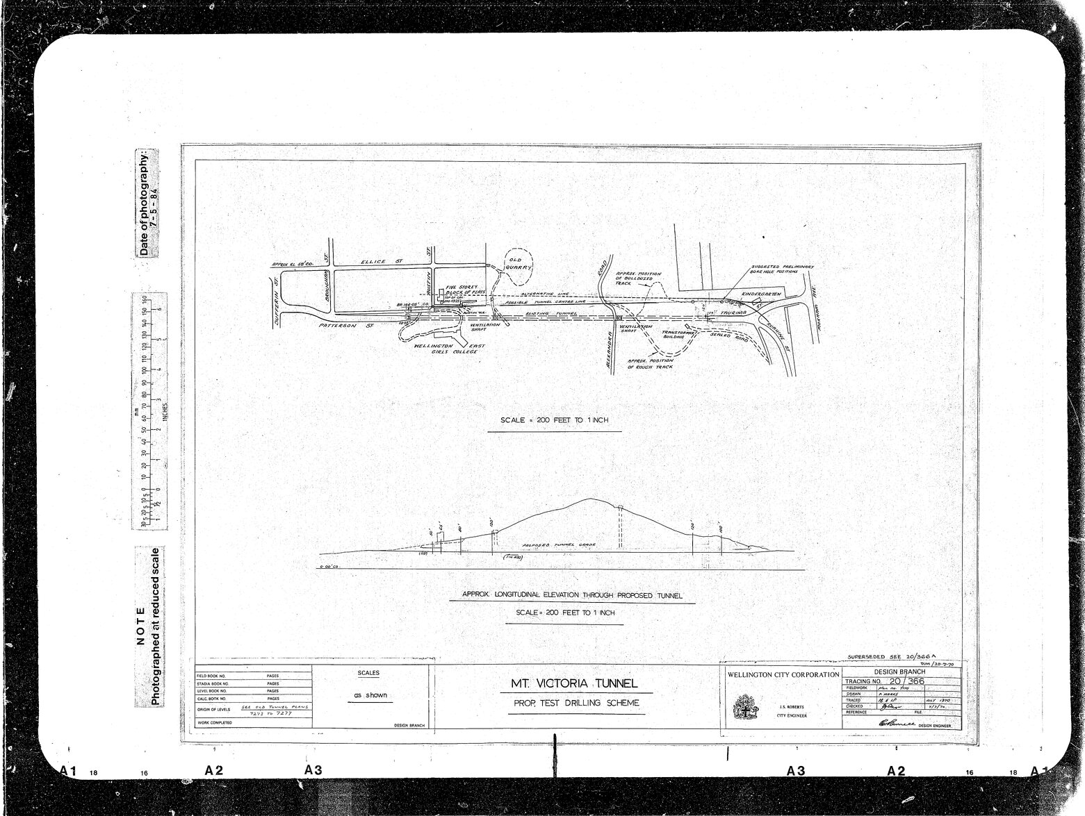 Mount Victoria Tunnel, Proposed Test Drilling Scheme