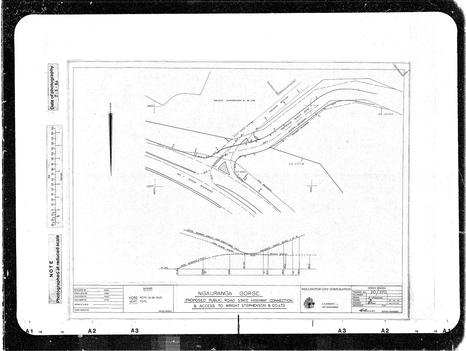Ngahauranga Gorge [Ngauranga], Proposed Public Road, State Highway Connection &amp; Access to Wright Stephensons