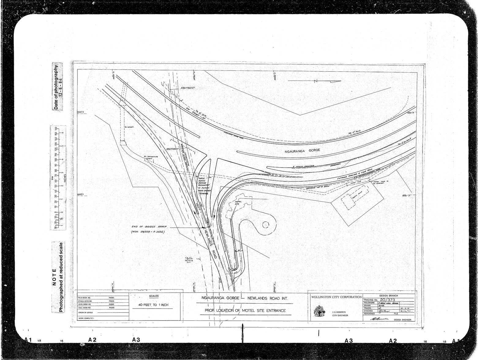 Ngauranga Gorge, Newlands Road Intersection, Access to Motel Site