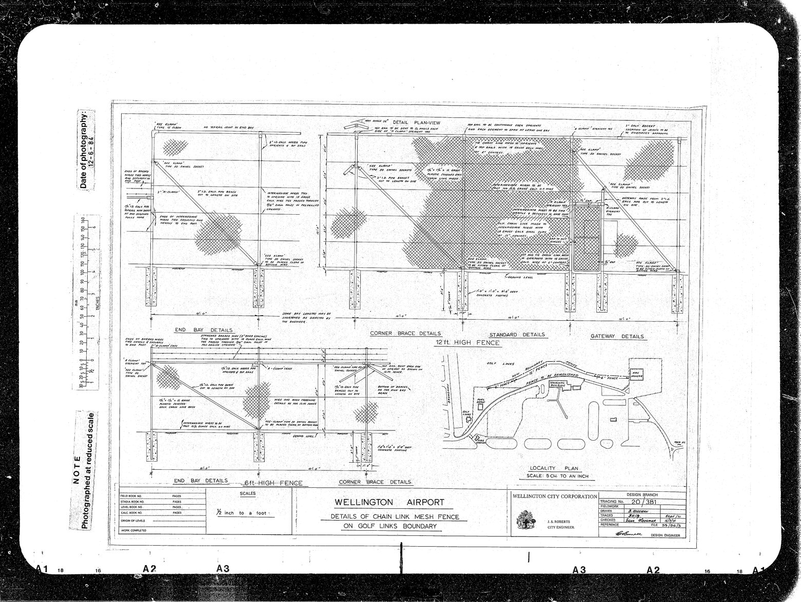 Wellington Airport, Golf Club, Link Chain Mesh Boundary Fence, Contract 6/2006