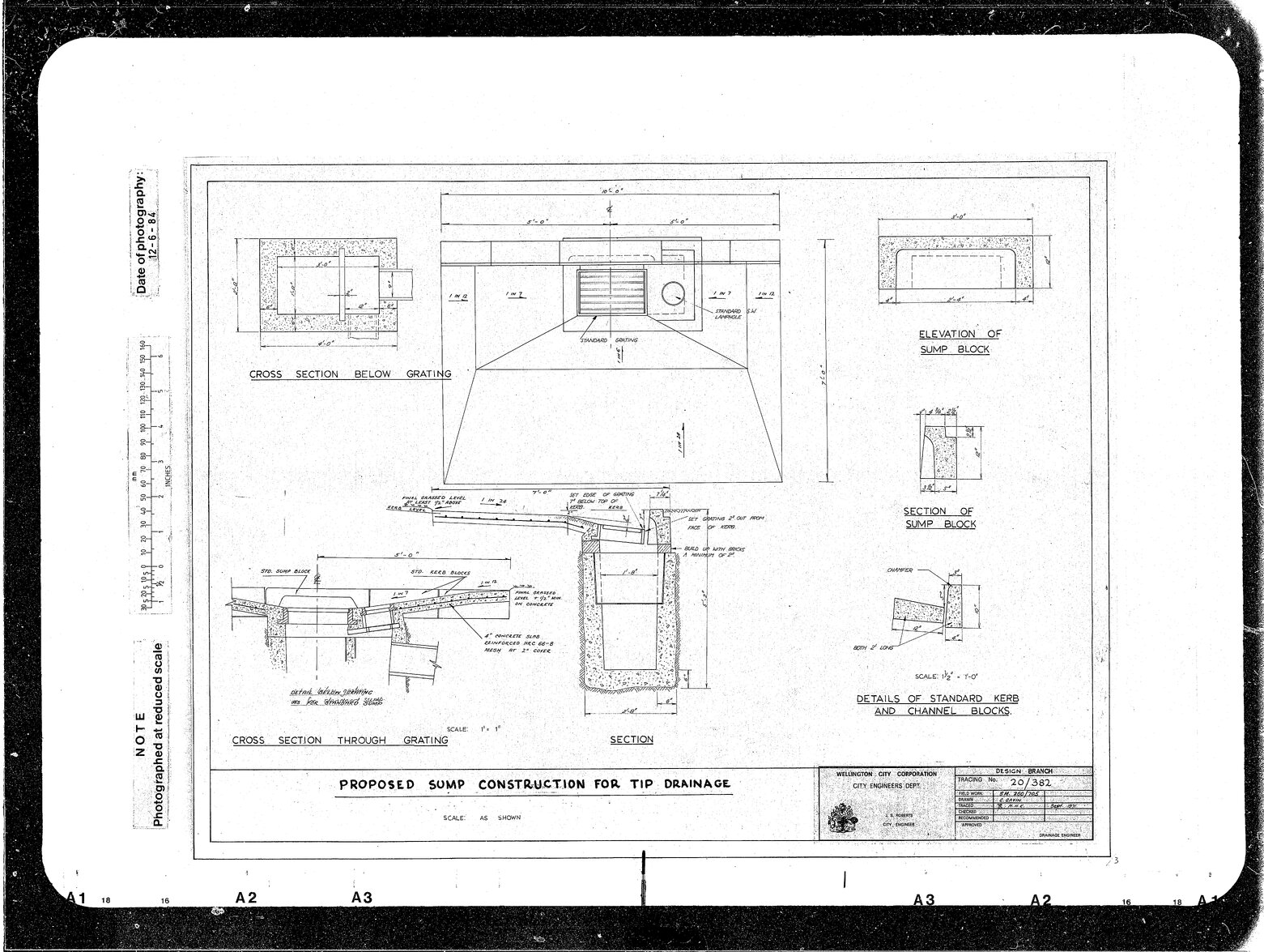Proposed Sump Construction for Tip Drainage
