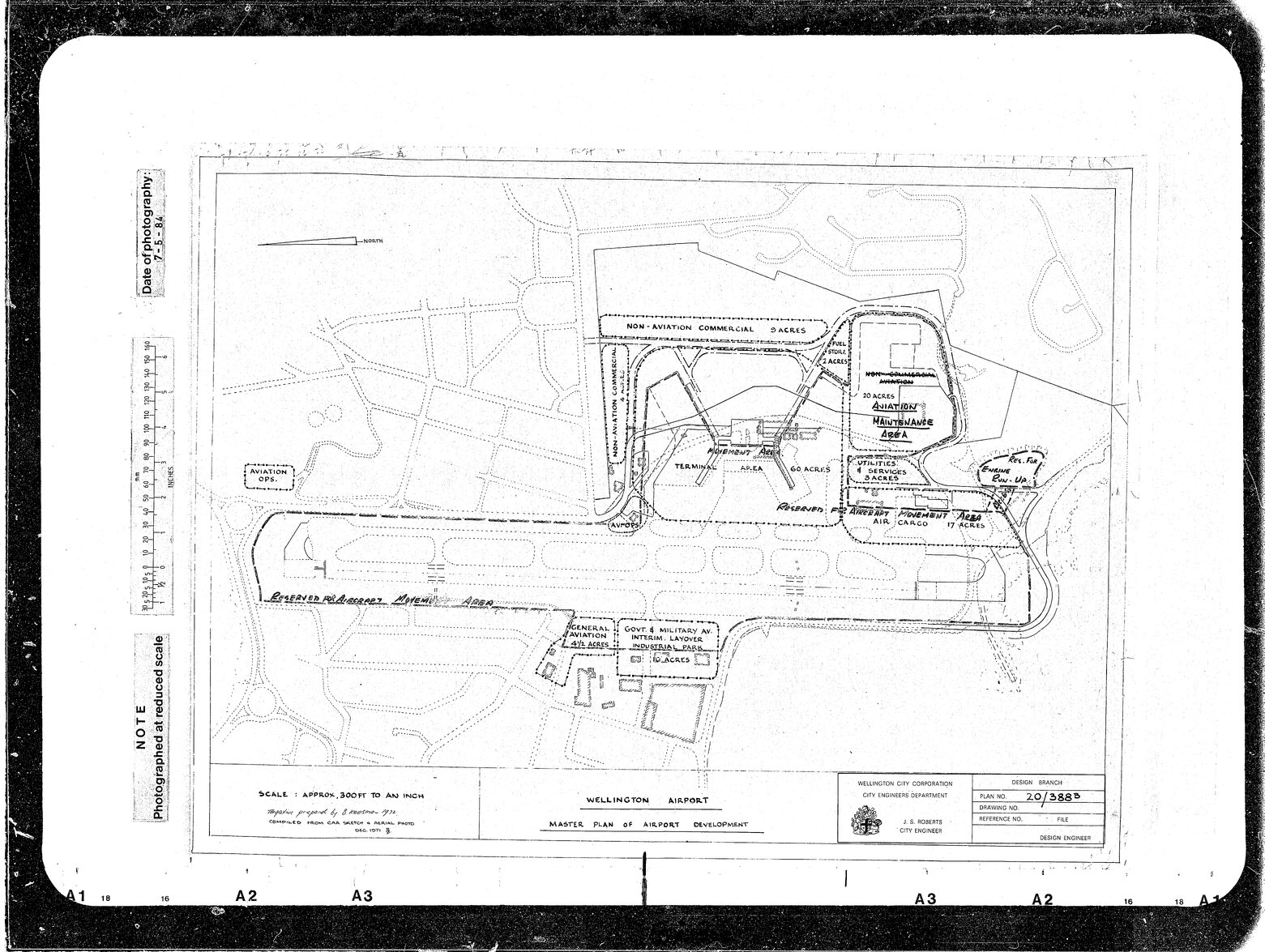 Airport Master Plan of Development, shows various Aircraft Movement Areas