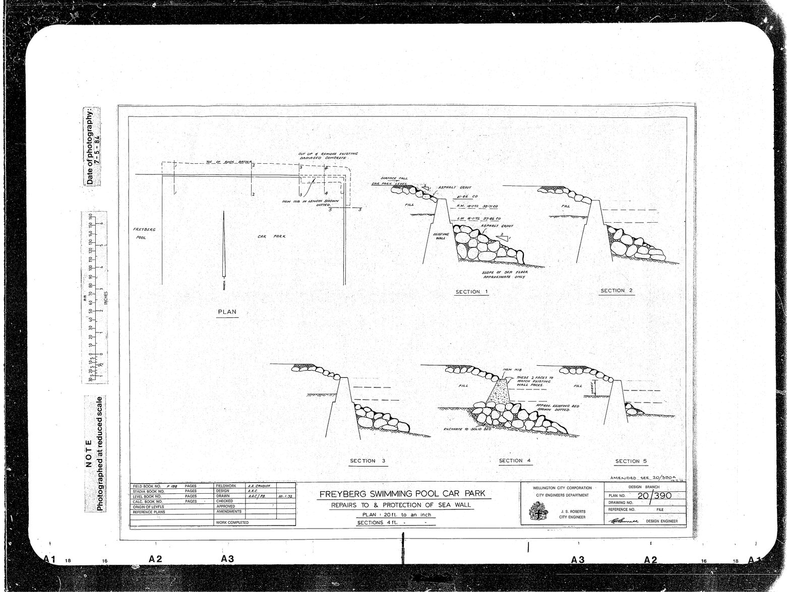 Freyberg Swimming Pool Car Park Proposed Repairs &amp; Protection of Seawall
