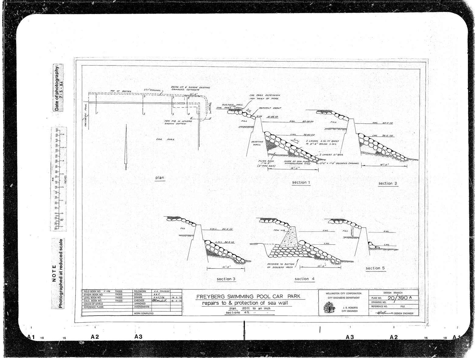 Freyberg Swimming Pool Car Park, amended plan
