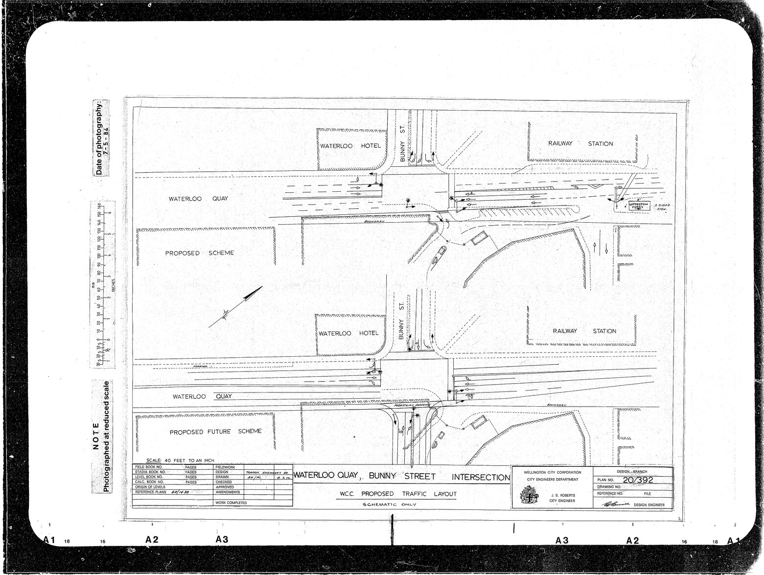 Waterloo Quay, Bunny Street Intersection, Wellington City council Proposed Traffic Layout