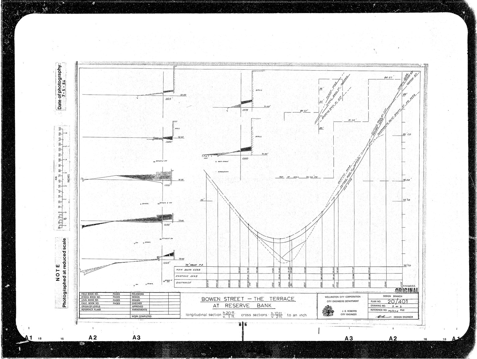 Bowen Street, The Terrace at Reserve Bank, Lower Sections &amp; Cross Sections, Drawing 2