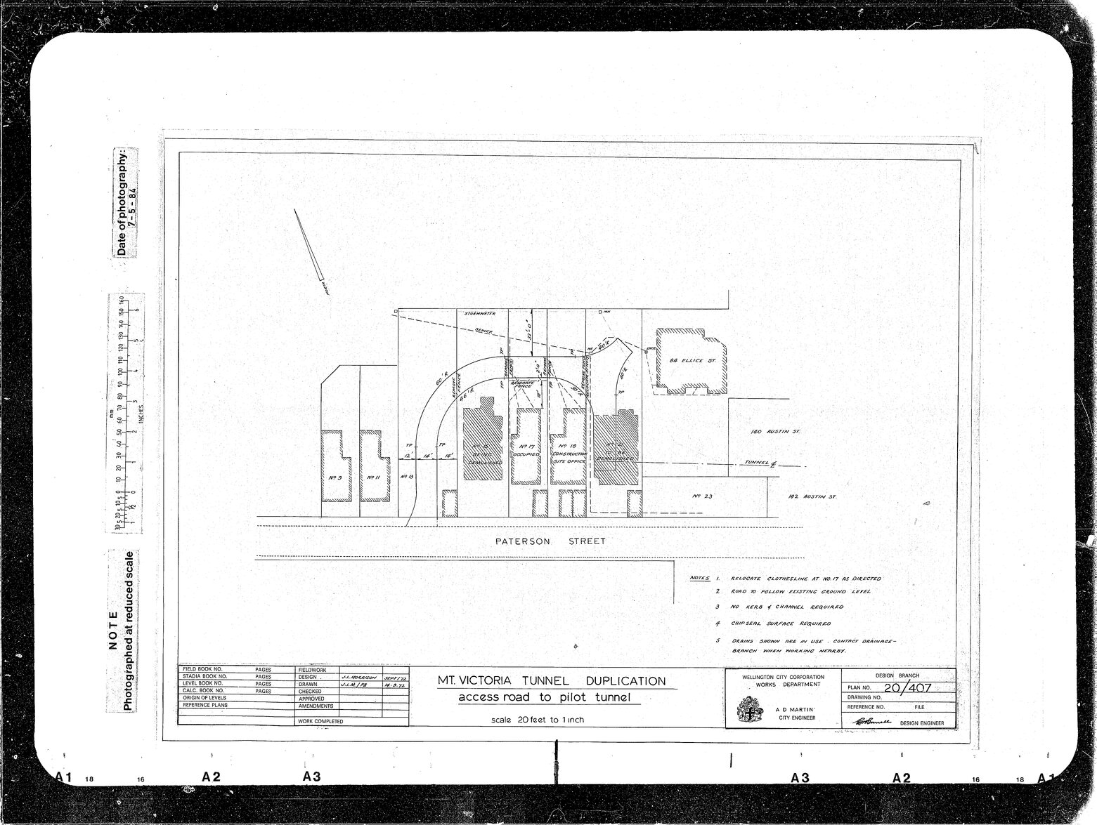 Mount Victoria Tunnel Duplication, Access Road to Pilot Tunnel