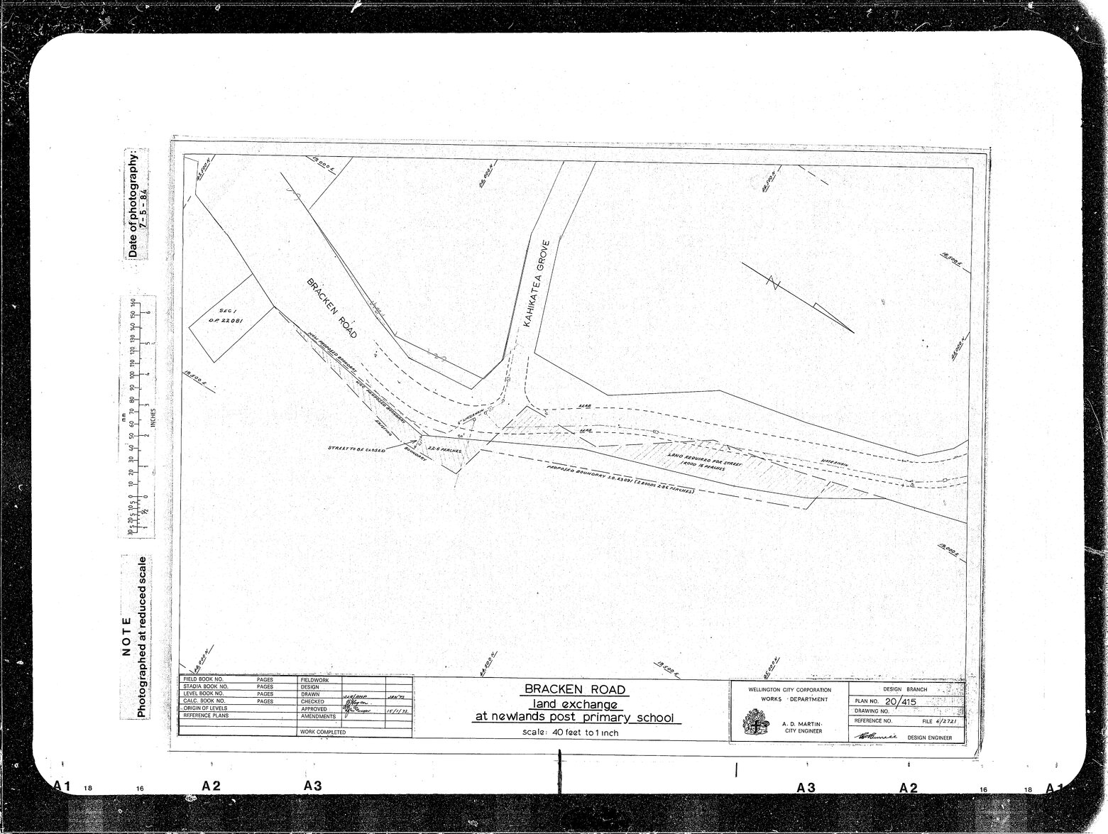 Bracken Road, Land Exchange at Newlands Post Primary School