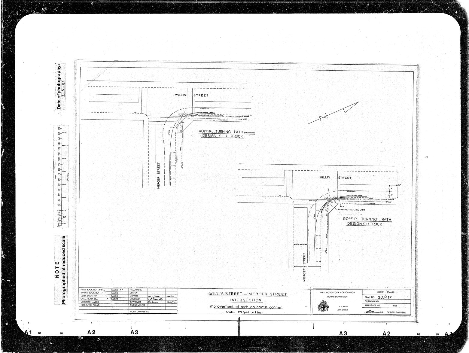 Willis Street, Mercer Street, Corner Improvements North Kerb